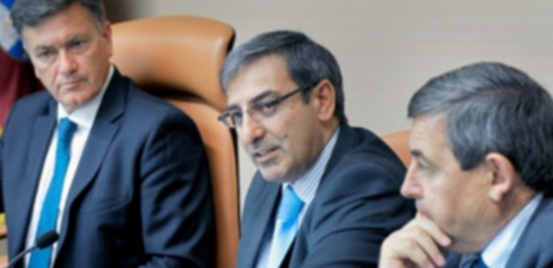 Basilio del Olmo (derecha)