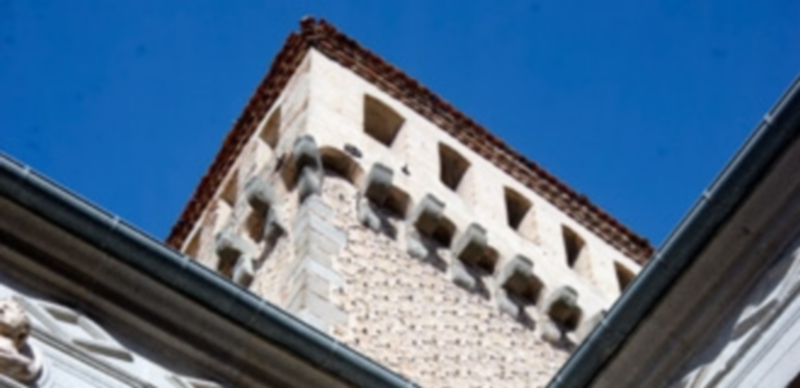 Imagen tomada desde el patio interior del edificio