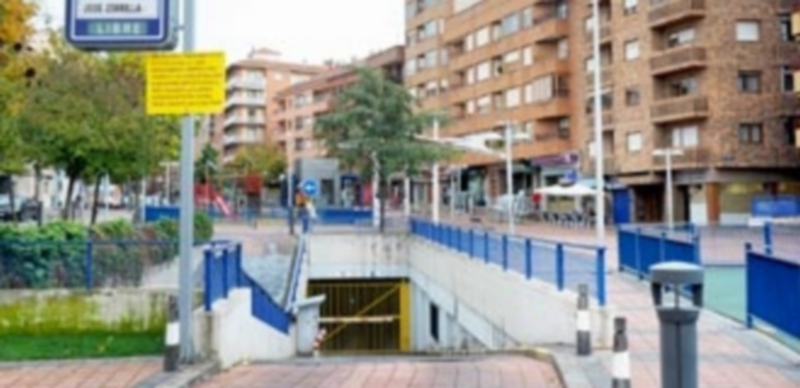 Vista exterior del aparcamiento subterráneo de José Zorrilla