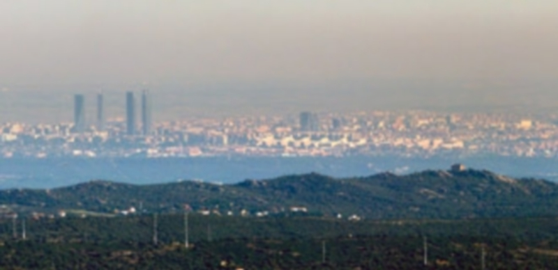 Vista de Madrid tomada en el Alto del León