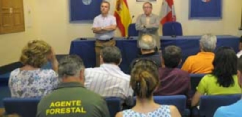 El delegado de la Junta y el responsable del Servicio Territorial de Medio Ambiente