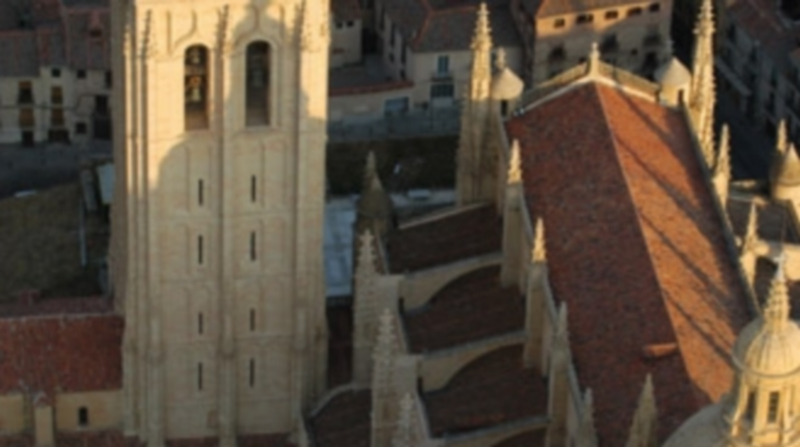 Vista aérea de la Catedral de Segovia