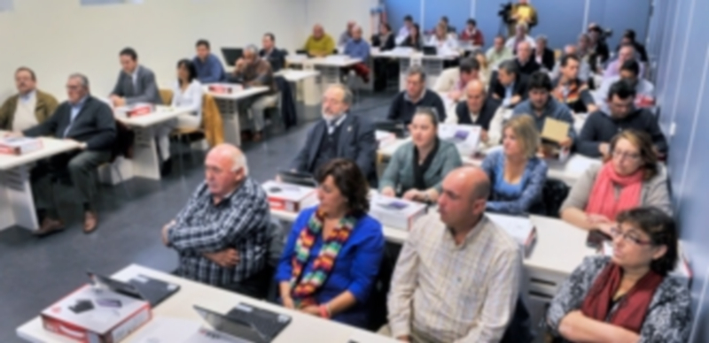 Alcaldes asistentes a la jornada formativa