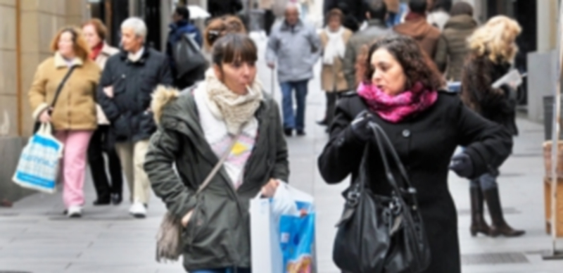 Calle comercial en Segovia. Los negocios que están en estas vías son los que mejor sobreviven. / Kamarero