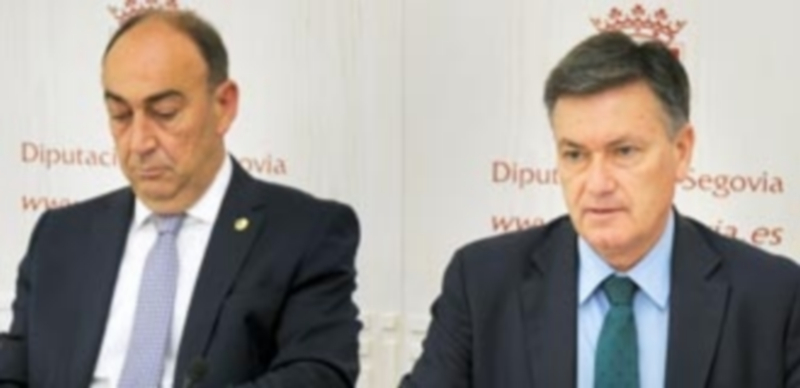 Un momento de la rueda de prensa en la Diputación