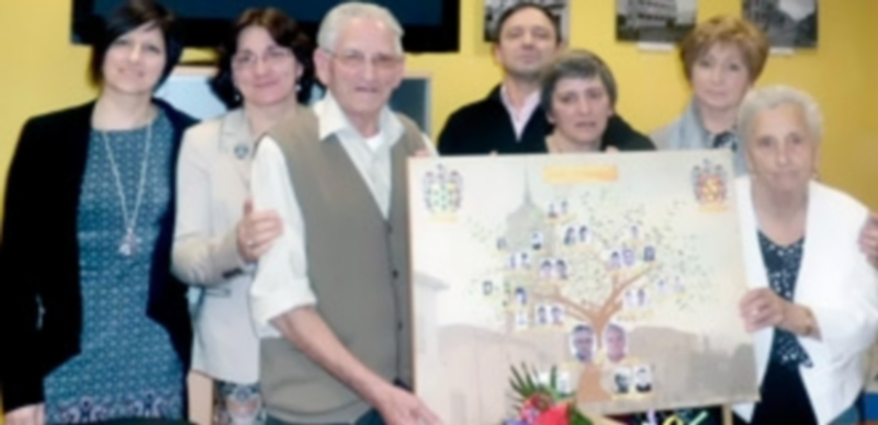 Francisco y Leoncia estuvieron acompañados por su familia