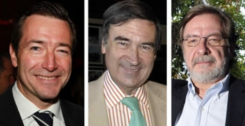 De iz. a dcha John Ridding (Financial Times)