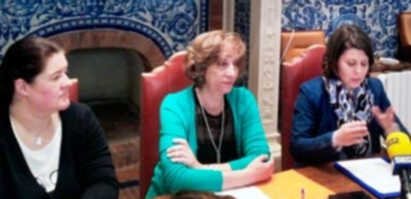 Miriam Sanz y María José García Orejana