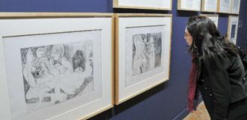 Las salas del Palacio del Torreón de Lozoya acogen los 156 grabados que integran la ‘Suite 156’