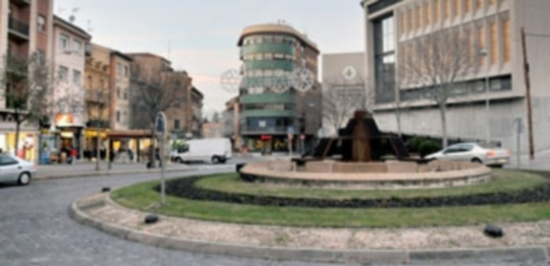 Vista de la Plaza del Alto de Los Leones de Castilla