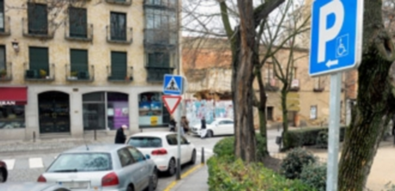 Algunas de las plazas reservadas para personas con discapacidad y/o movilidad reducida. / Kamarero