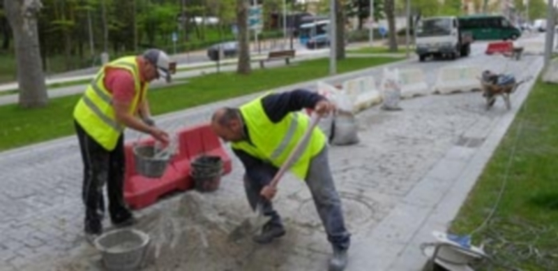 Obras parciales ejecutadas en mayo del año pasado en la avenida. / Kamarero