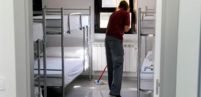 Limpieza del Albergue municipal de Zamarramala