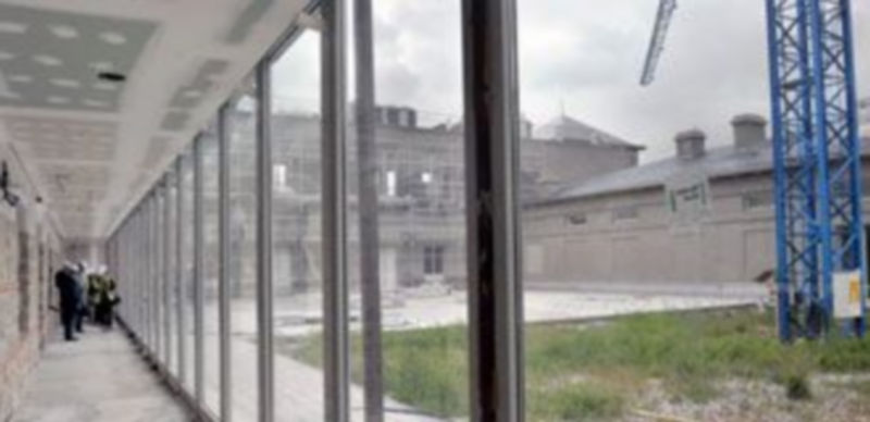 Imagen del patio central de lo que será el Palacio de Congresos