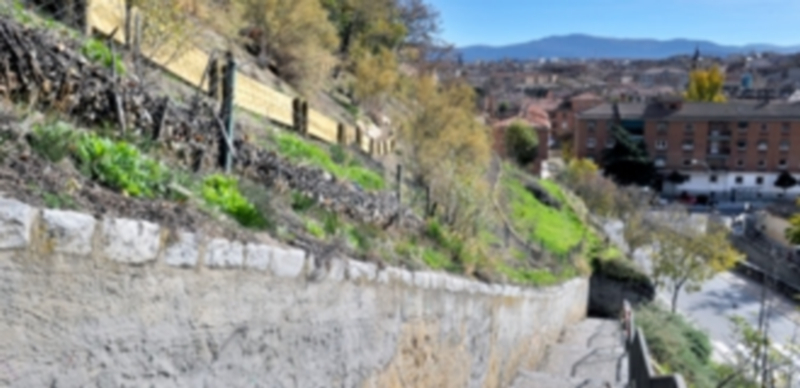 El proyecto original preveía un parking de 345 plazas en la ladera de Los Tilos. / A. K.