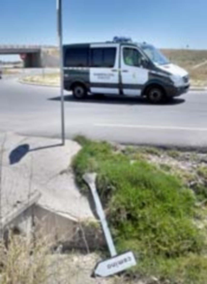 El camino en el que se produjo el accidente enlaza con la autovía A-601. / Kamarero