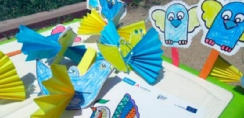 Una de las actividades realizada ayer en el taller del parque de El Peñascal. / E. A.