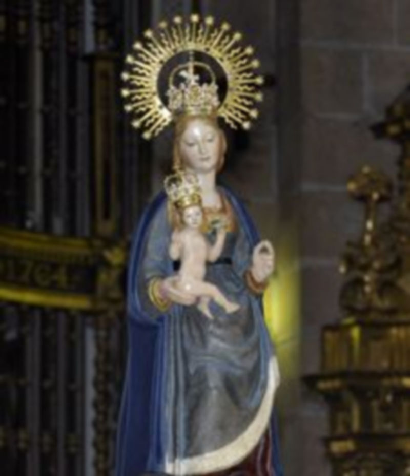 La imagen de La Fuencisla lucirá este año su remozado aspecto. / Juan Martín