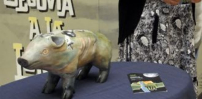 Uno de los cochinillos de ‘La piara fantasma’