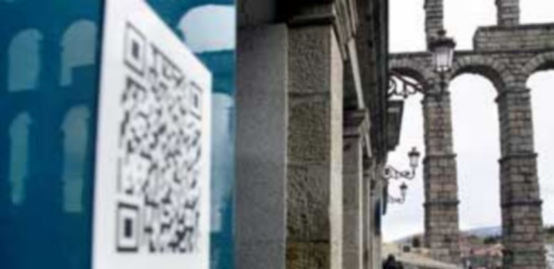 Uno de los códigos QR