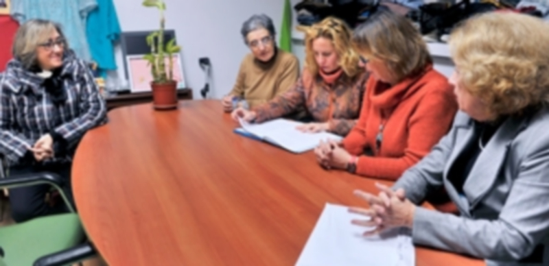 Algunas participantes en la asamblea de la asociación celebrada esta semana. / Kamarero