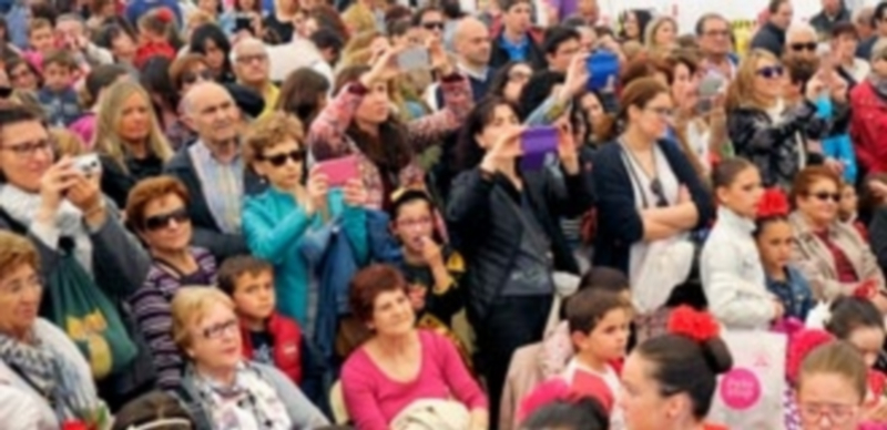 La carpa estuvo muy animada durante toda la jornada