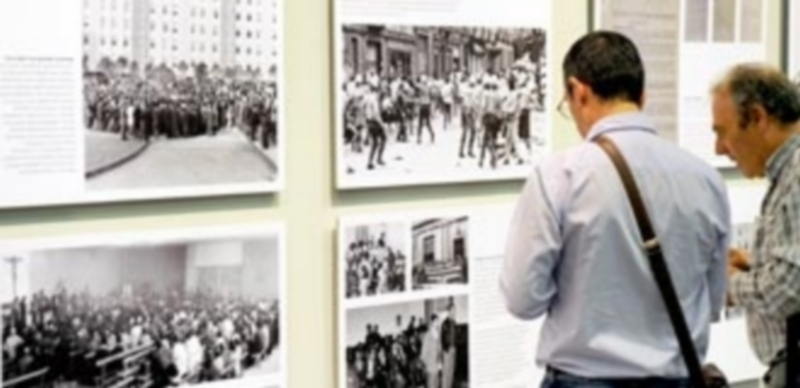 Fotografías de movilizaciones en los años ochenta y noventa. / KAMARERO