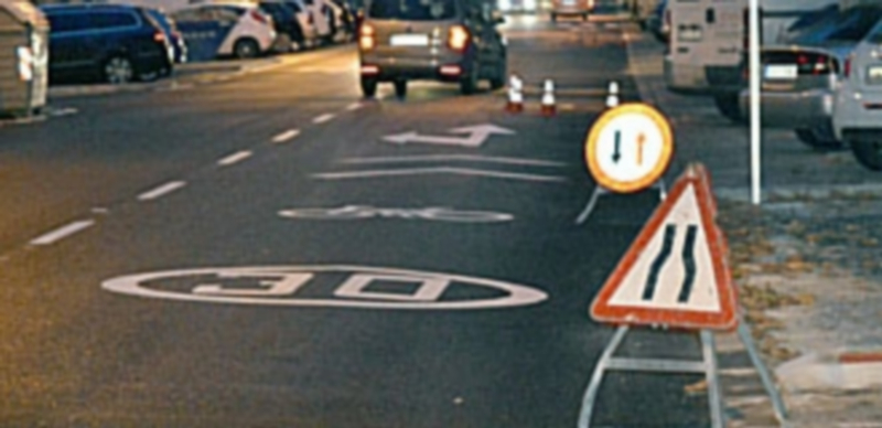 La avenida de la Constitución presenta este aspecto