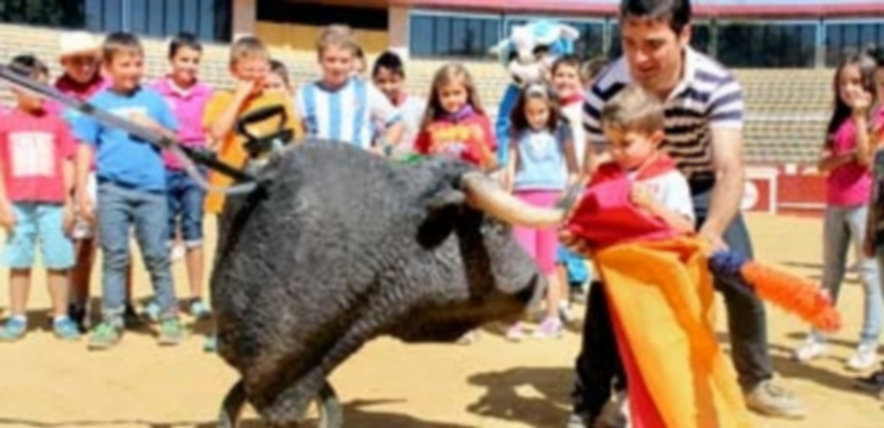 Todos los niños disfrutaron con las enseñanzas de los diestros que se acercaron a la Plaza de Toros para compartir esta mañana taurina./ C.N.