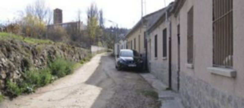 Imagen del estado en que se encuentra actualmente al calle Echar Piedra