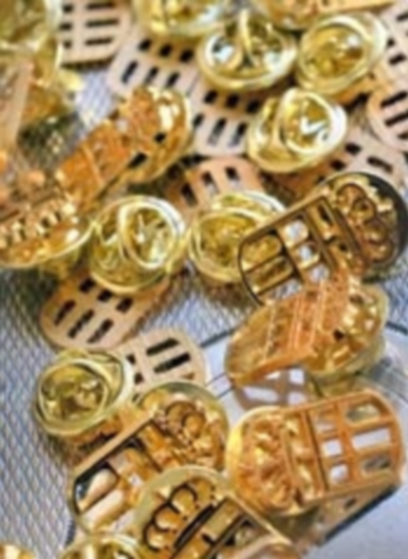 ‘Pins’ con el escudo del Ayuntamiento de Segovia. / Kamarero