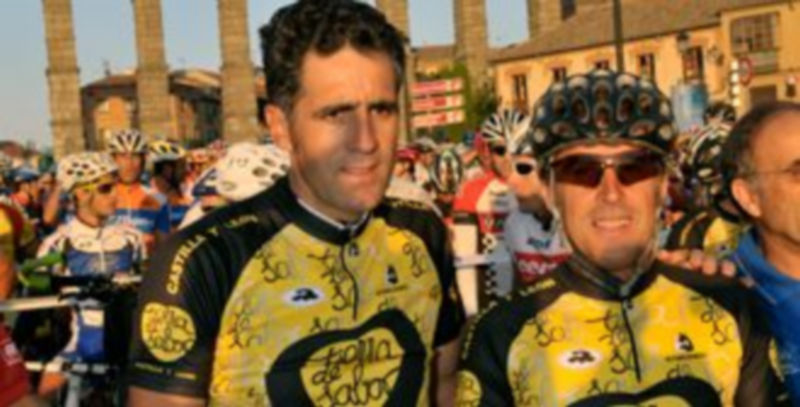 Miguel Indurain y Pedro Delgado