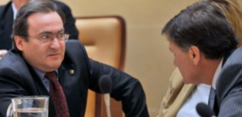 Folgado conversa con Vázquez