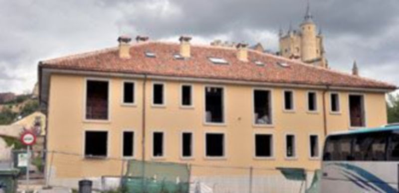 Las obras de construcción del polémico edificio de San Marcos se encuentran ya en una fase muy avanzada. / Kamarero