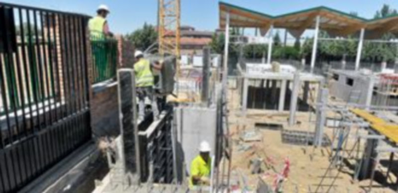 Estado de las obras de la segunda fase del complejo deportivo Carlos Melero