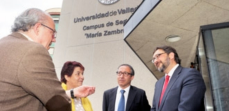 La alcaldesa y el vicerrector del Campus