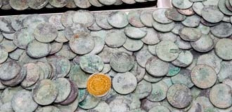 Parte del tesoro de la fragata hundida en 1804