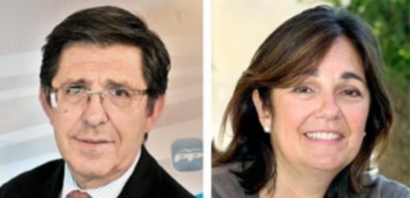Beatriz Escudero y Jesús Postigo aspiran a revalidar los dos diputados que el PP obtuvo en las elecciones de diciembre. / K.
