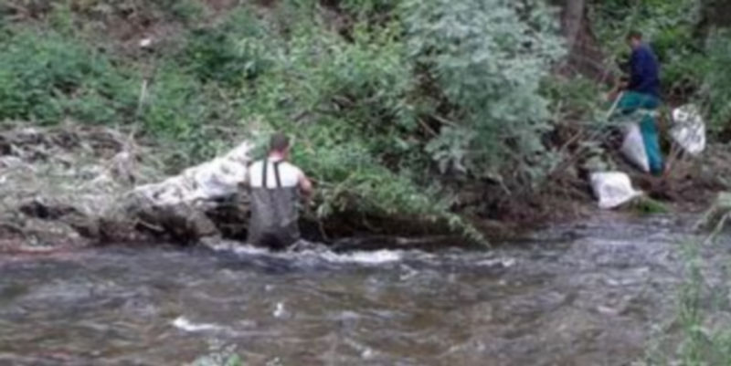 Uno de los trabajadores