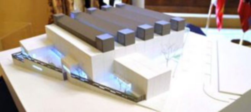 Maqueta de la futura Biblioteca Pública