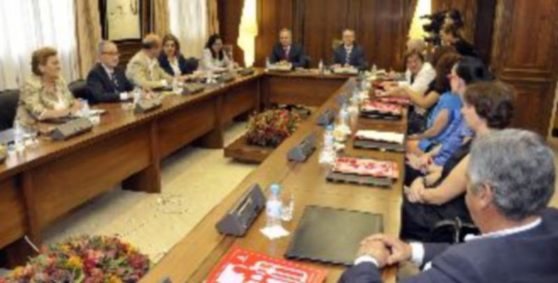 Imagen de archivo del consejo de administración nacido del proceso electoral celebrado en la entidad este año. / Juan Martín