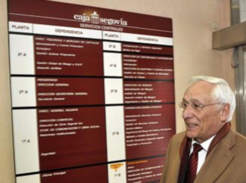 El presidente de Caja Segovia