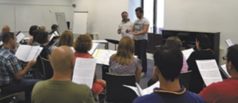 Los alumnos del Curso de Canto Coral