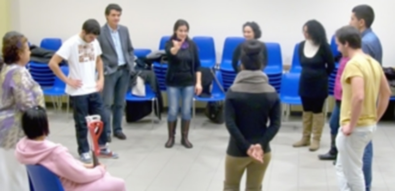 Imagen del taller de teatro-foro que se ha desarrollado en el Centro Cultural San José. / El Adelantado