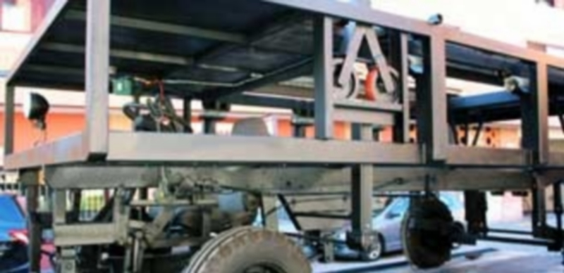 Imagen de la nueva estructura de una de las carrozas. / E. A.