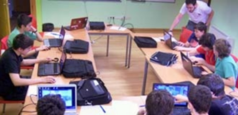 Una de las primeras sesiones del taller