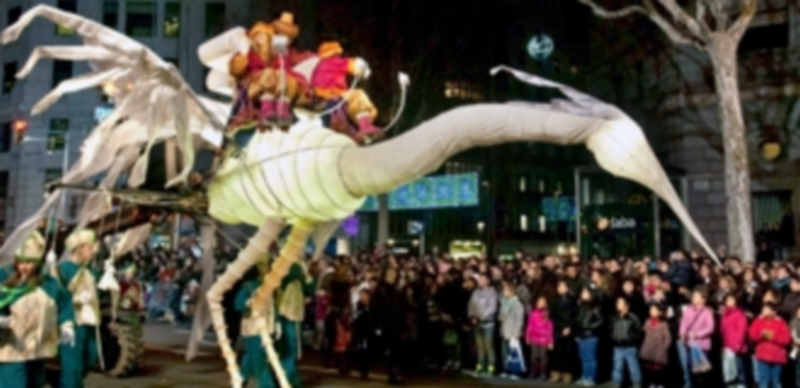 La Cabalgata irá precedida de tres aves gigantes; una de seis metros de altura y otras dos