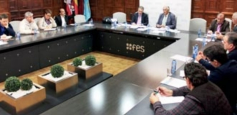 Un momento del nuevo Comité Ejecutivo de la FES