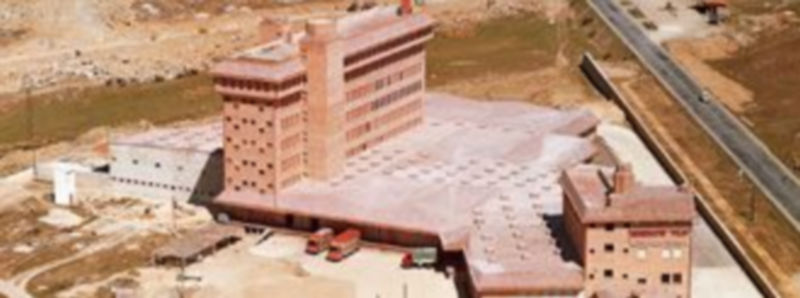 Imagen de la primera fase de construcción del edificio de La Choricera