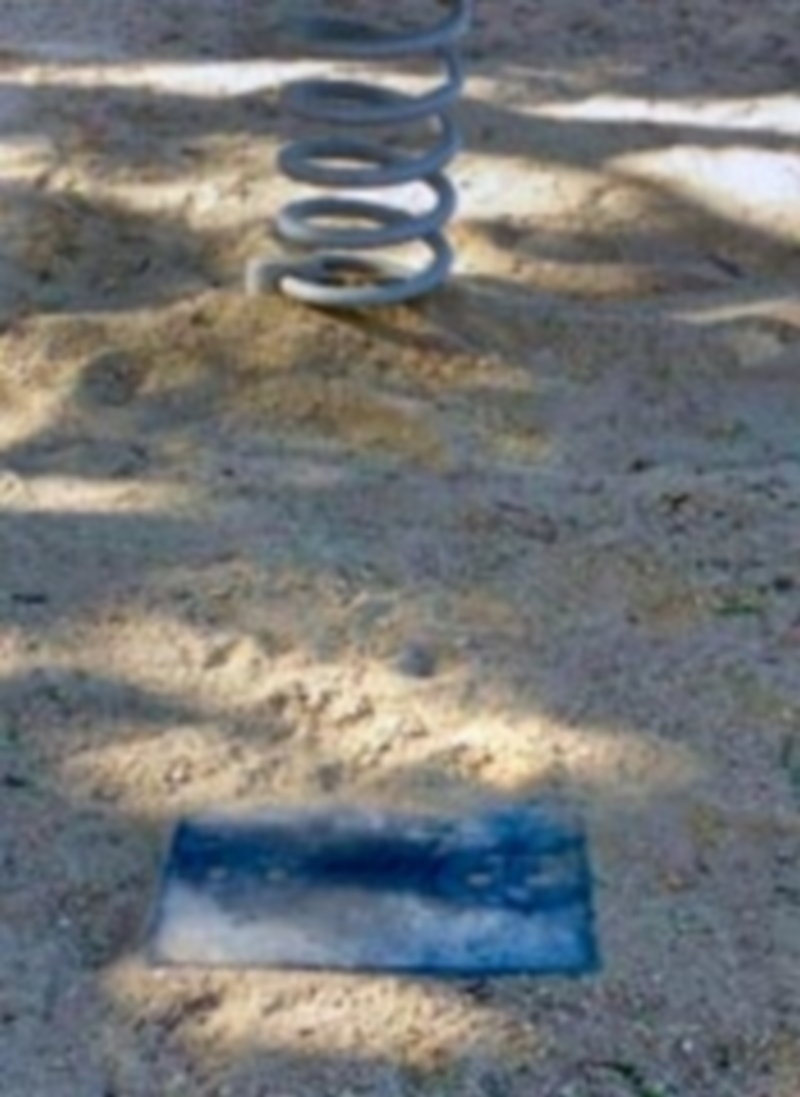 IU denuncia falta de tierra alrededor de elementos del parque. / e. A.